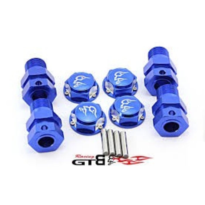 GTBRacing GTB Racing Losi 5ive-T  Rovan LT Wheel nuts and axle extenders (4pcs.) / Radmuttern und Spurverbreiterungen
