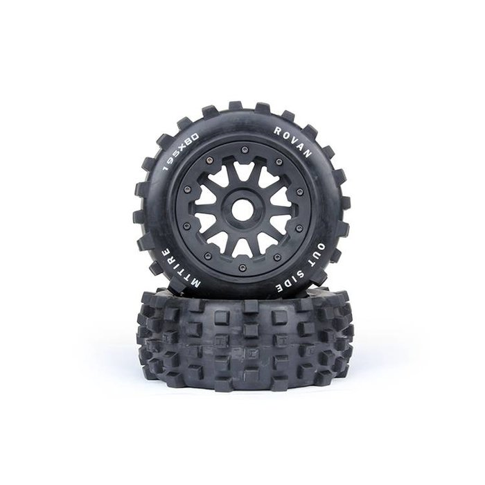 RovanSports Ombouwset  voor een BAHA 5B (Baja) naar een BAHA 5T (truck) - Dit is een set met een gekleurde gespoten body en set wielen