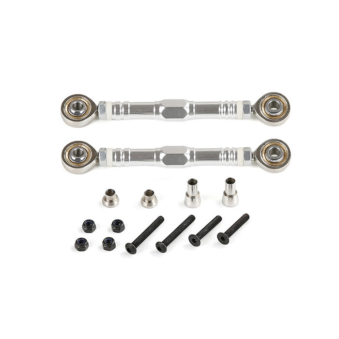 RovanSports CNC Alloy pull rod set for Symmetry steering set 2 pcs in color Red, Silver and Green