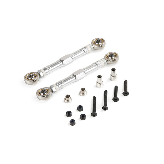 RovanSports CNC Alloy pull rod set for Symmetry steering set 2 pcs in color Red, Silver and Green