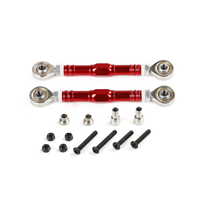 RovanSports CNC Alloy pull rod set for Symmetry steering set 2 pcs in color Red, Silver and Green