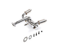RovanSports Buggy double exhaust pipe with muffler / dubbele uitlaat met demper