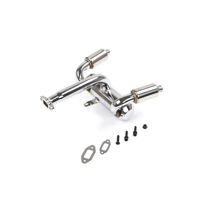 RovanSports Buggy double exhaust pipe with muffler