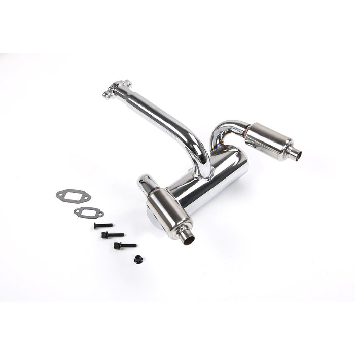 RovanSports Buggy double exhaust pipe with muffler