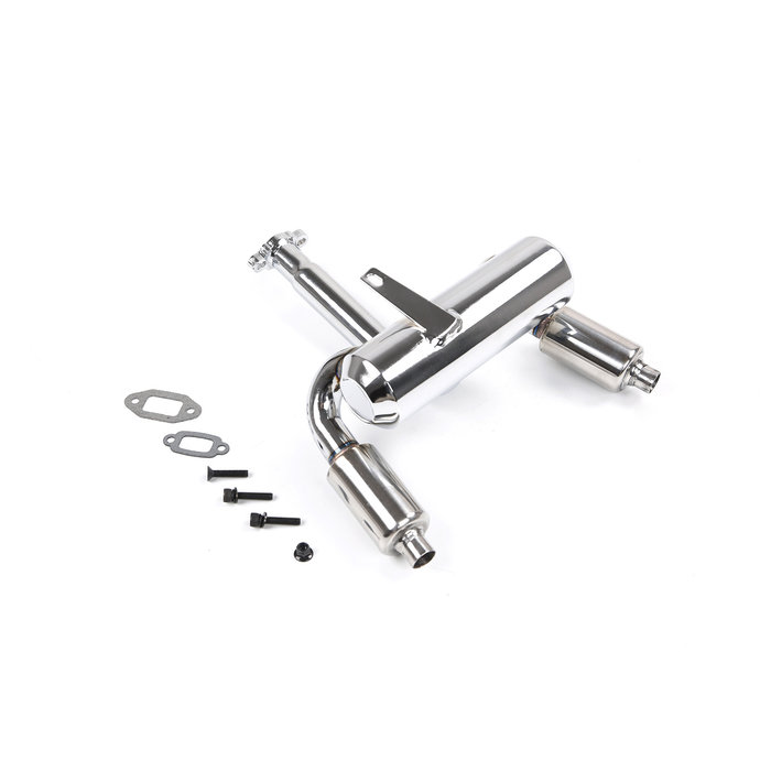 RovanSports Buggy double exhaust pipe with muffler