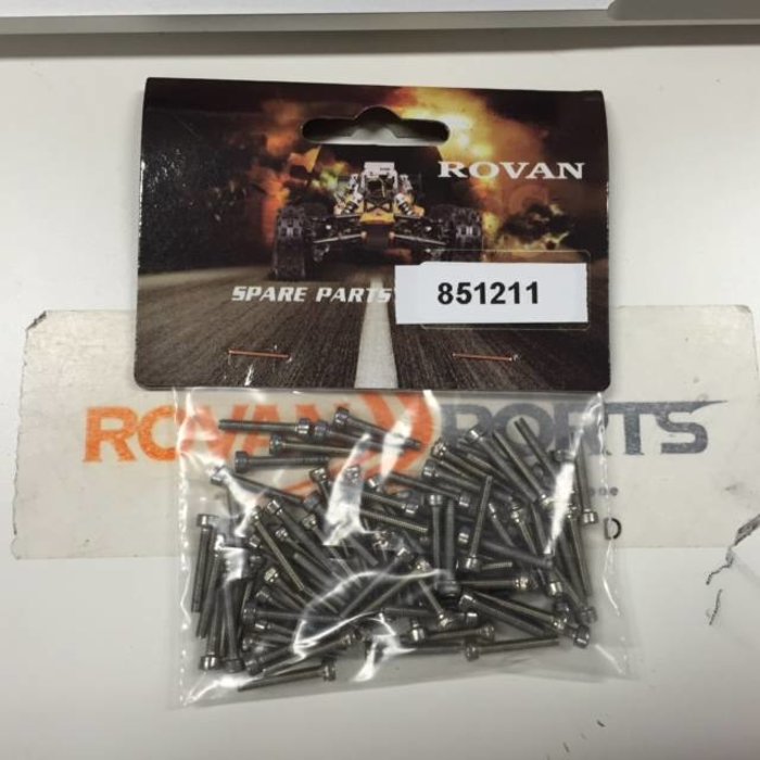 RovanSports Silver screws for CNC wheel set