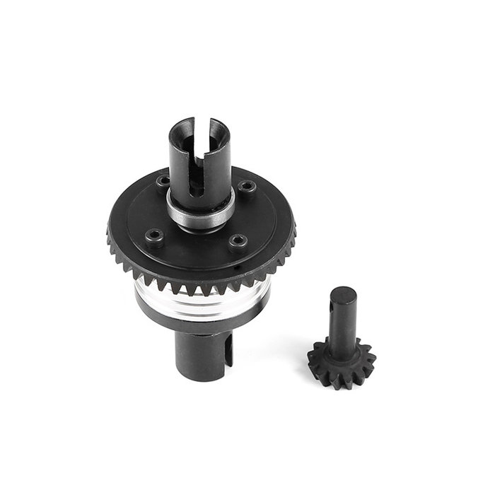 Rovan F5/RF5 vorderes/hinteres Differential mit neuem geteiltem Diff-Gehäuse in verschiedenen Farben (39t)  und 13t. Zahnrad mit WelleRovan F5/RF5 vorderes/hinteres Differential mit neuem geteiltem Diff-Gehäuse in verschiedenen Farben und 13t. Zahnrad mit