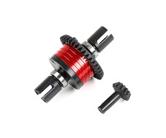 Rovan F5/RF5 voor/achter differentieel met nieuwe split diff huis  in verschillende kleuren (39t)en 13t. tandwiel met as