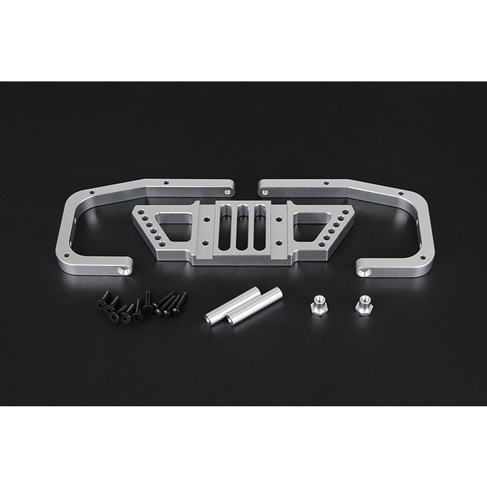 RovanSports BAHA 5B Alu metalen achterbumper in rood en zilver