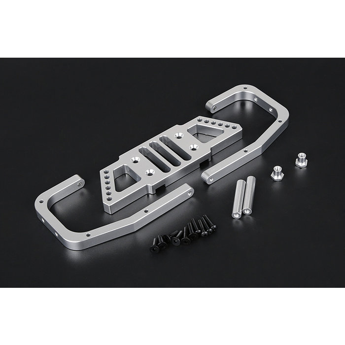 RovanSports BAHA 5B Alu metalen achterbumper in rood en zilver