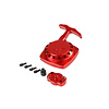 CNC metal Easy Start pull starter (in red or silver) with CNC flywheel carrier