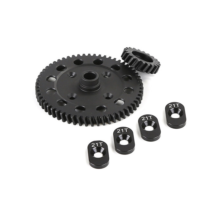 Rovan LT / Losi 5ive-T differentieel hoge snelheid kegeltandwielset / bevel gear kit (58t./21t.)
