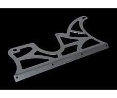 Metalen zilveren linker zijkant plaat