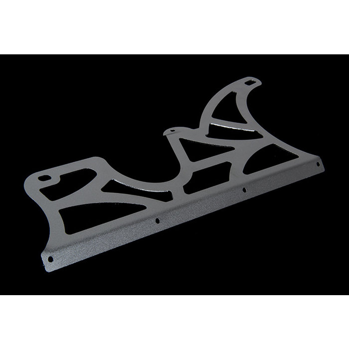 Metalen zilveren linker zijkant plaat