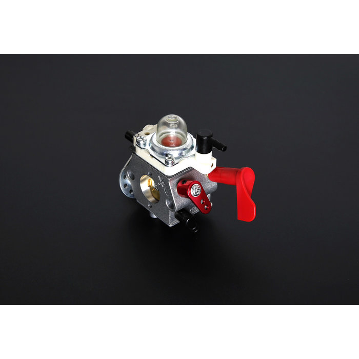 CNC Alu carburateur gashendel in rood of silver