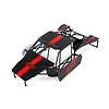RovanLosi LT  Losi 5ive-T flatbed car shell with spotlight anti-roll frame set parts (red or green variant)