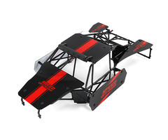 RovanLosi LT  Losi 5ive-T flatbed car shell with spotlight anti-roll frame set parts (red or green variant)