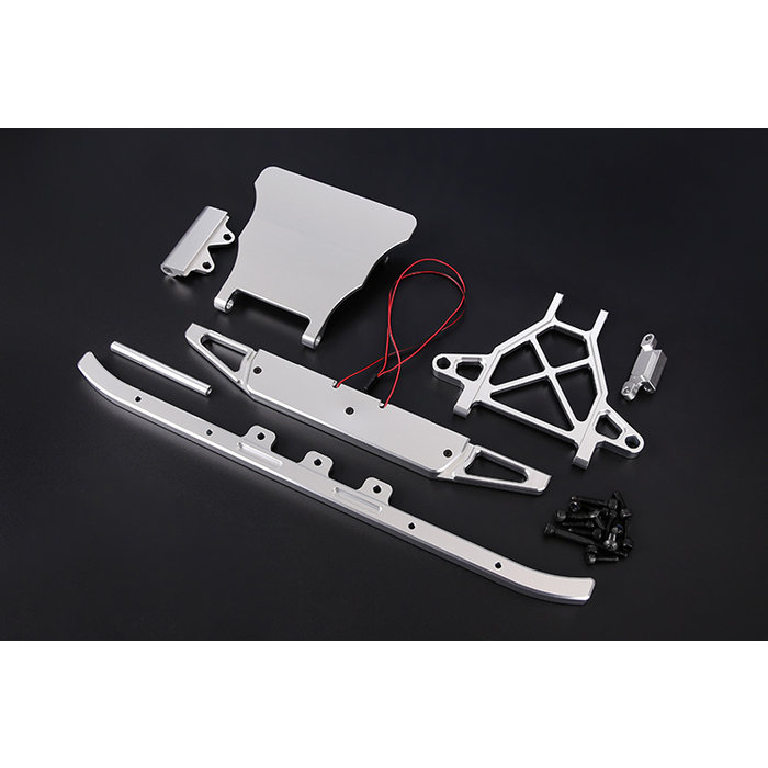 RovanLosi LT / Losi 5ive-T CNC Metall Frontstoßstange Kit (Rot, Silber oder Blau)