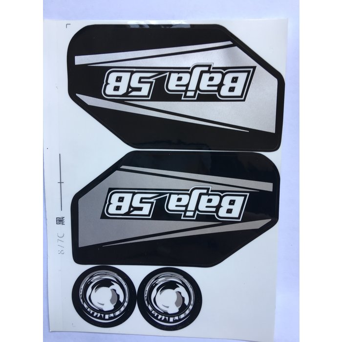 BAHA 5B rear wing set / wing complete wing with all accessories to assemble and with side stickers in various  colors