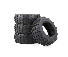 5T/5SC/5FT Wasteland Reifenhaut komplett (4 Stück) MT Tire Knobby 195x75 + 195x80