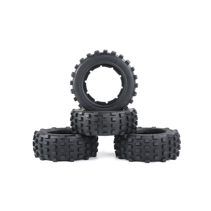 5T/5SC/5FT sec. gen. Wasteland tire skin complete (4pcs) MT Tire  Knobby 195x75 + 195x80
