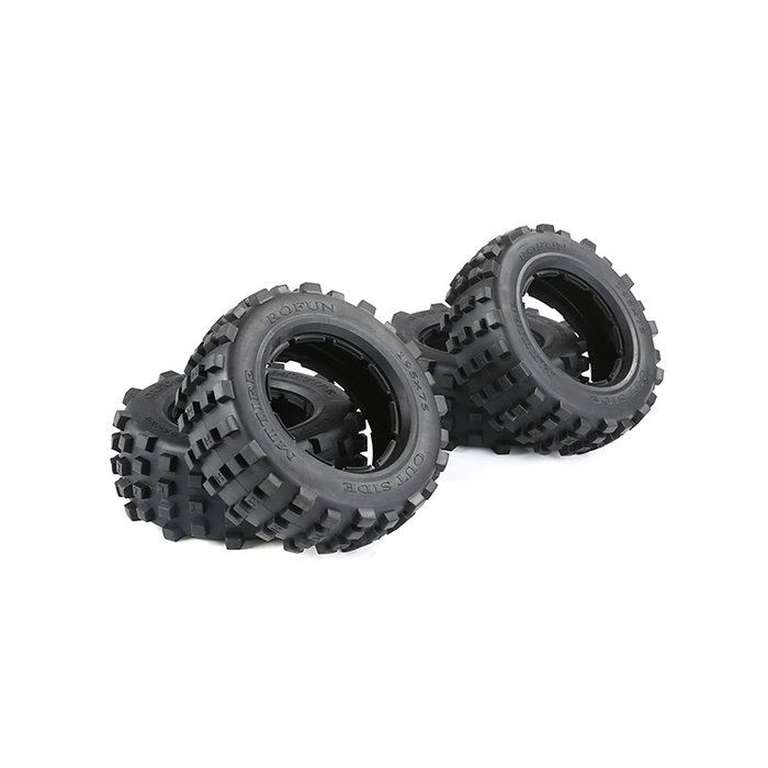 5T/5SC/5FT sec. gen. Wasteland tire skin complete (4pcs) MT Tire  Knobby 195x75 + 195x80