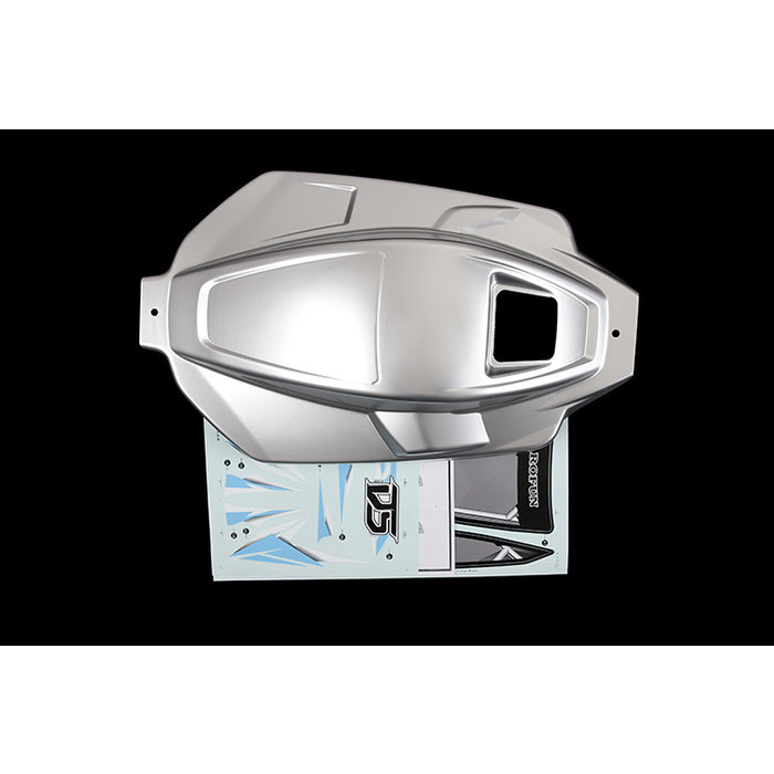 D5 body in zilver of rood/wit inclusief stickerset