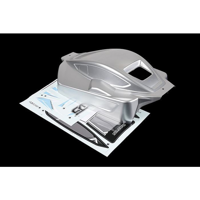 D5 body in zilver of rood/wit inclusief stickerset