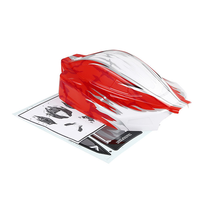 D5 body in silver or red/white including sticker set