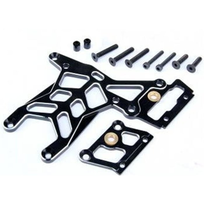 RovanSports CNC Black/white rear up thicker connection plate set