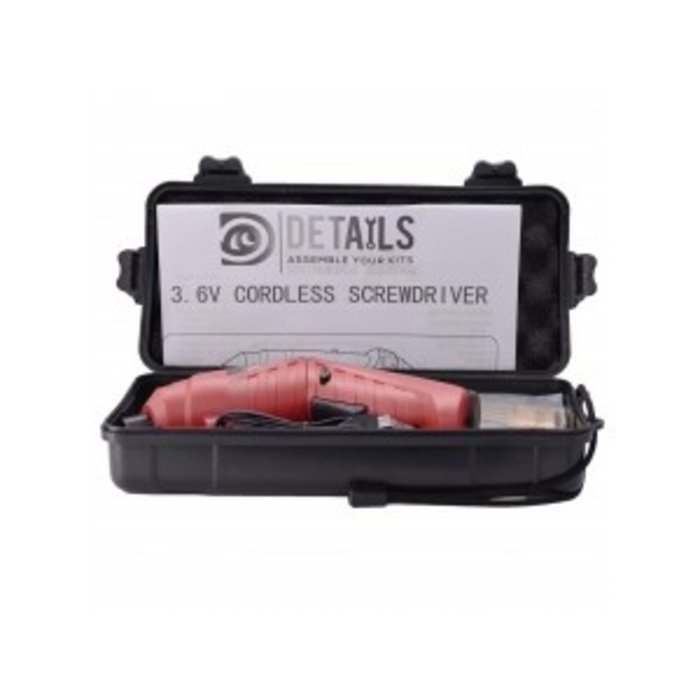 Hobby Detail Power 2 Elektrischer Mini-Schraubendreher mit Titanspitzen Satz