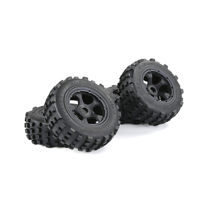 BAHA 5T/5SC/5FT 2nd Generation Wasteland Tire Assembly Complete Vehicle (with several colors beadlock)