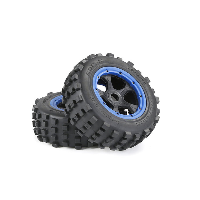 RovanSports 5T/5SC knobby wheel set  (2pcs) 195x75 / MT Tire