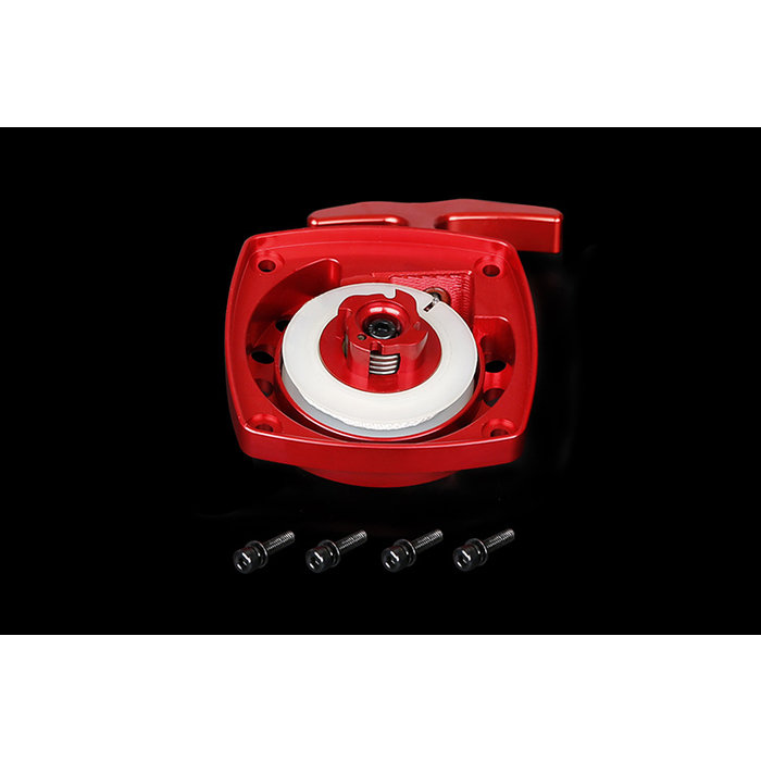 CNC metal easy-start hand puller (in red or silver)