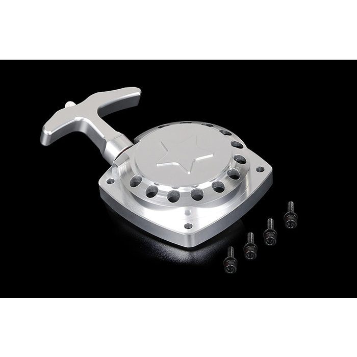 CNC metalen easy-start trekstarter (in rood of zilver)