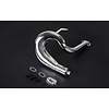 RovanSports Chrome staal Dominator uitlaat / exhaust pipe / met of zonder geintegreerde geluidsdemper