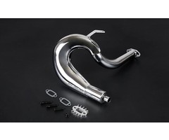 RovanSports Chrome staal Dominator uitlaat / exhaust pipe / met of zonder geintegreerde geluidsdemper