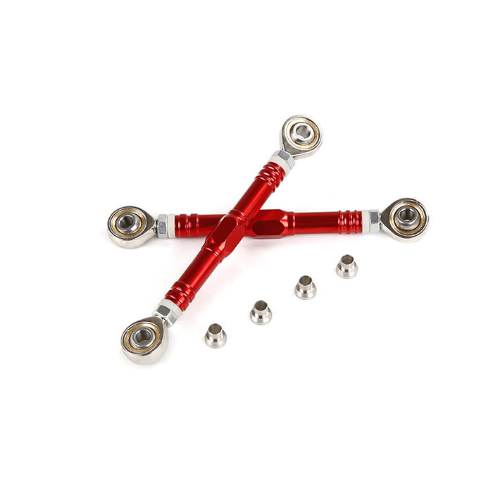 LT / Losi 5ive-T 2nd gnt metal steering rod (in kleuren rood, blauw en zilver)