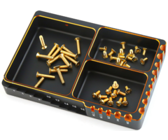 Hobby Detail Multifunktionaler Aluminium-Schraubeneinsatz für RC-Autos (120 x 80 x 18 mm)