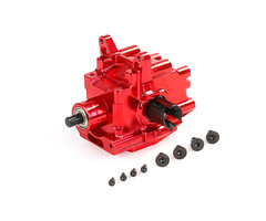 RovanLosi LT / Losi 5ive T CNC-Metallgetriebe vorne (in den Farben Rot, Blau und Silber)