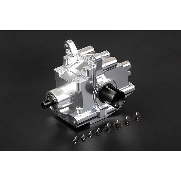 RovanLosi LT / Losi 5ive T CNC-Metallgetriebe vorne (in den Farben Rot, Blau und Silber)