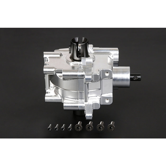 RovanLosi LT / Losi 5ive T CNC-Metallgetriebe vorne (in den Farben Rot, Blau und Silber)