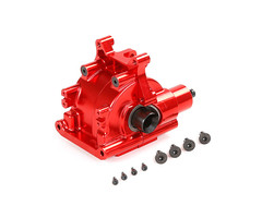 RovanLosi LT / Losi 5ive T CNC metalen gearbox / tandwielkast  achterzijde (in kleuren rood, blauw en silver)