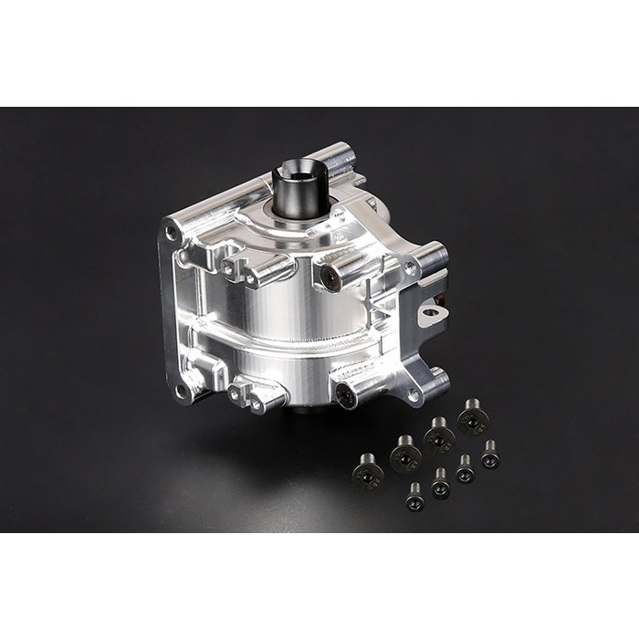 RovanLosi LT /  Losi 5ive-T CNC metal rear gear box assembly kit (in red, blue and silver)