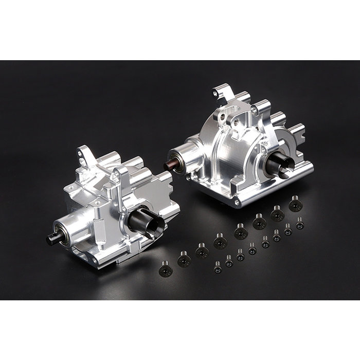 RovanLosi LT / Losi 5ive T CNC-Metallgetriebe vorne und hinten (in den Farben Rot, Blau und Silber)