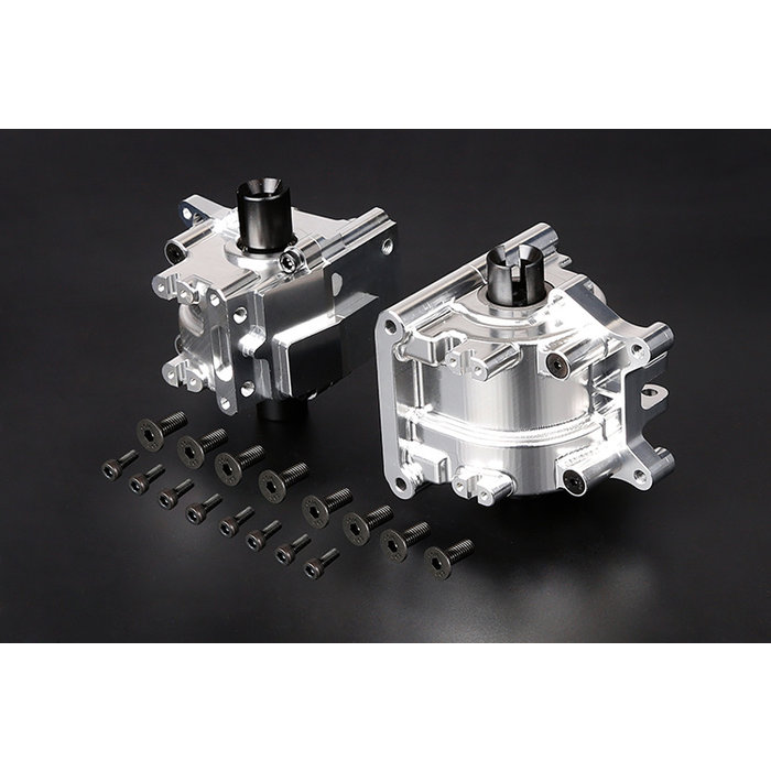 RovanLosi LT / Losi 5ive T CNC-Metallgetriebe vorne und hinten (in den Farben Rot, Blau und Silber)