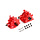 LT /  Losi 5ive-T CNC metal front and rear gear box assembly kit (in red, blue and silver)