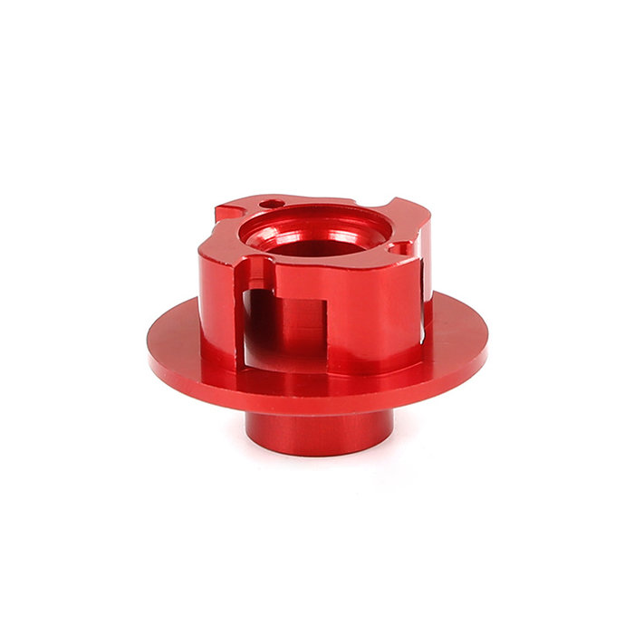 CNC Alu Leichtstart-Handabzieher-Turbine (in Rot und Silber)