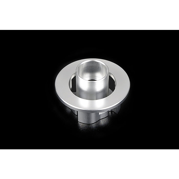 CNC metal easy-start hand puller turbine (in red and silver)