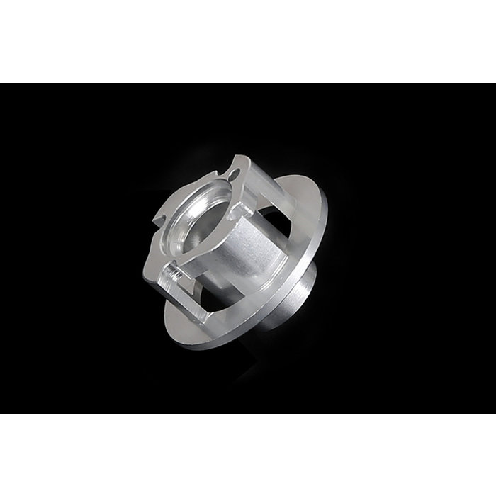 CNC metal easy-start hand puller turbine (in red and silver)